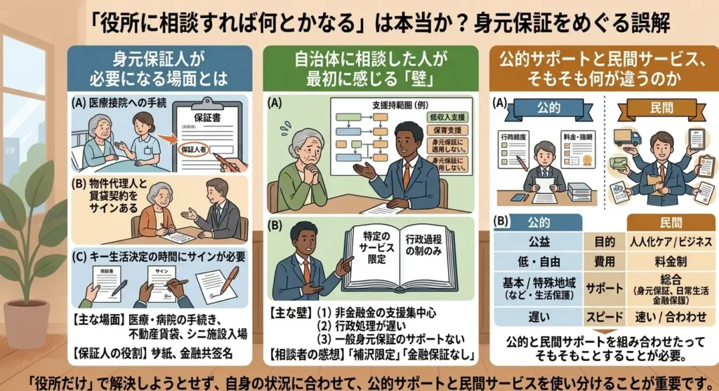 how do personal guarantee services and local government support differ 01