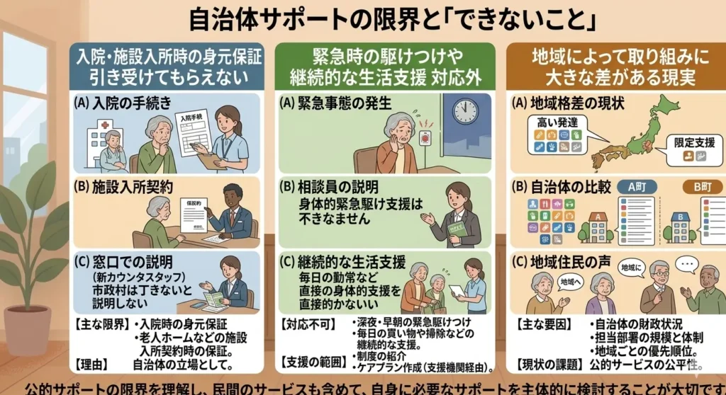 how do personal guarantee services and local government support differ 03