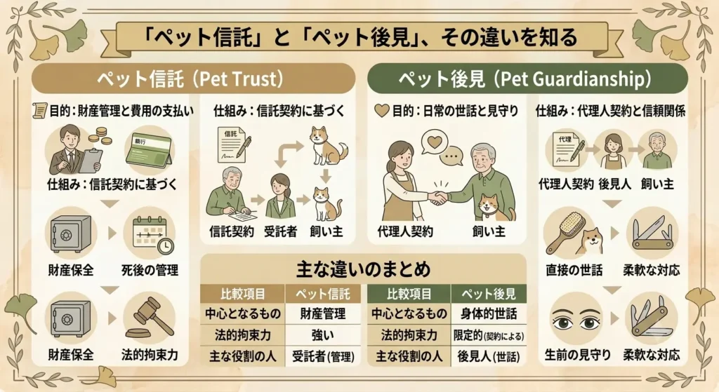 difference between pet trusts and pet guardianships 04