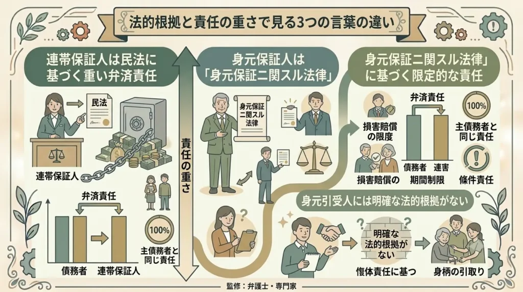 differences between a character reference guarantor for custody release and joint several guarantor 02