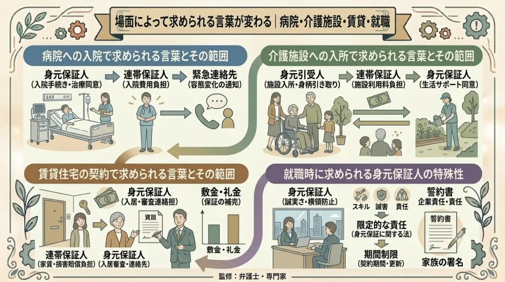 differences between a character reference guarantor for custody release and joint several guarantor 03
