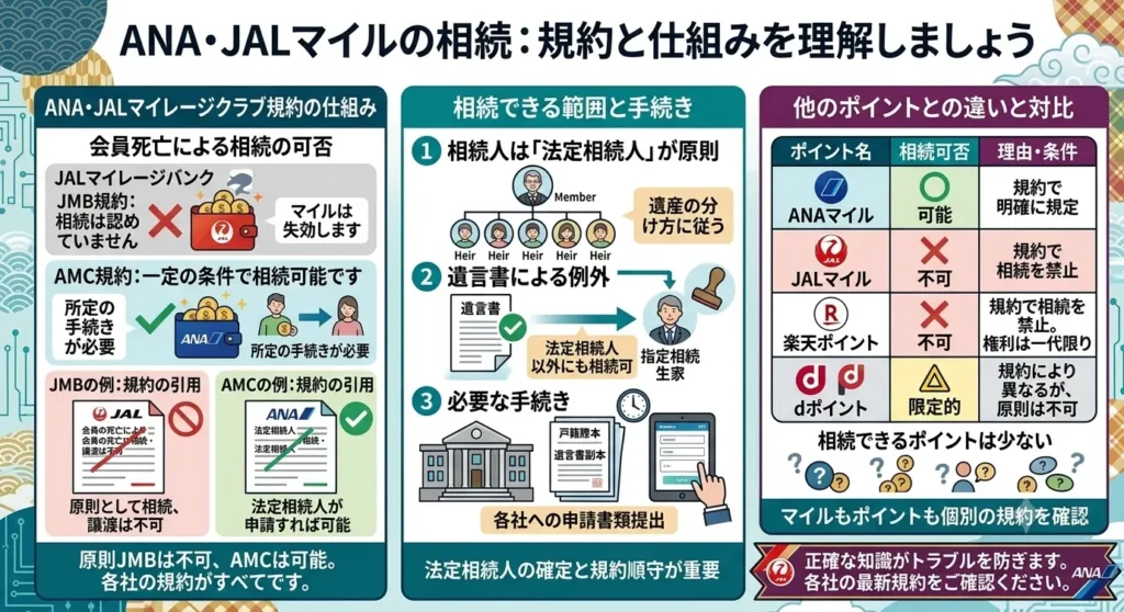 can frequent flyer miles from airlines like ana or jal be inherited 01