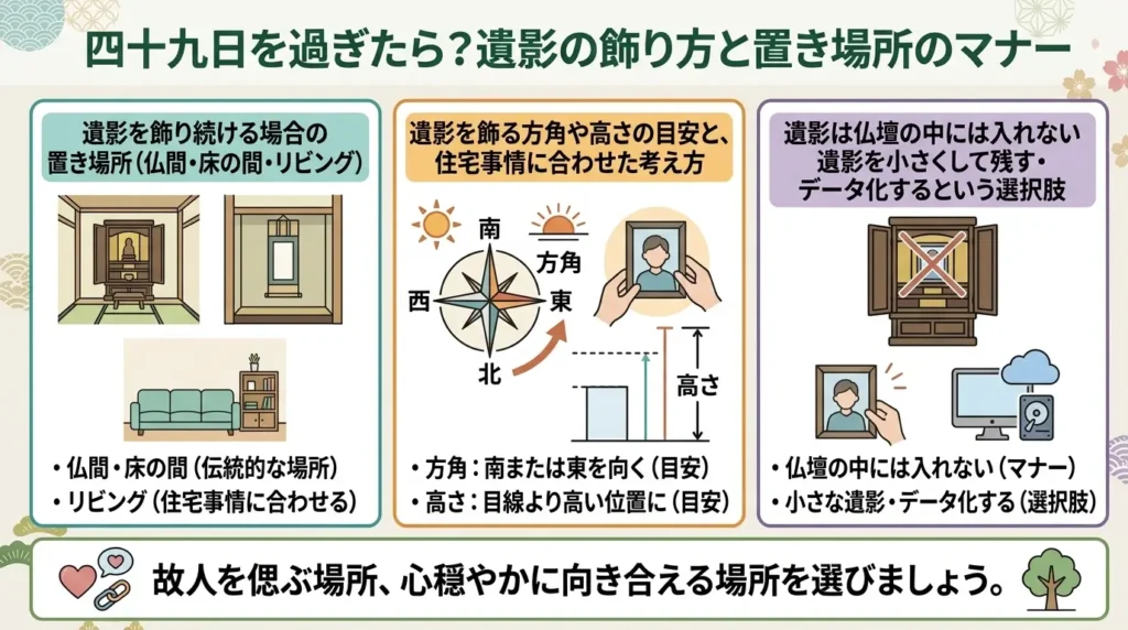 how long should the memorial portrait be displayed 02