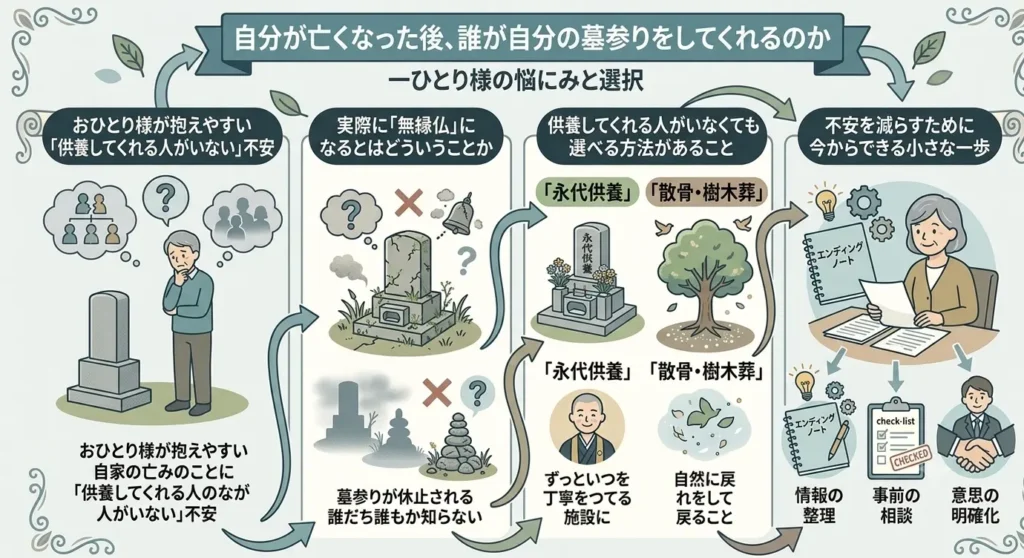 reflecting on the future of your grave during obon visits 03