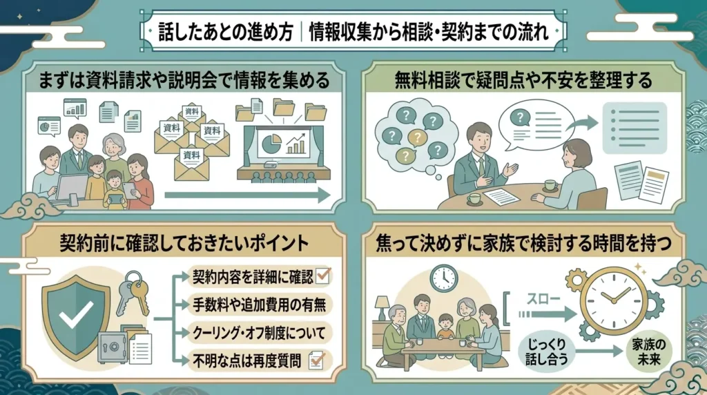 returning home for obon is good opportunity to bring up the topics of personal guarantees and voluntary guardianship 04