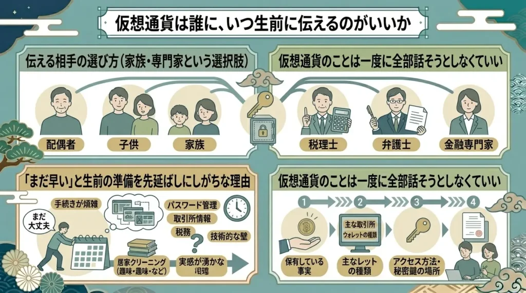 should disclose information about your cryptocurrency while you are still alive 03