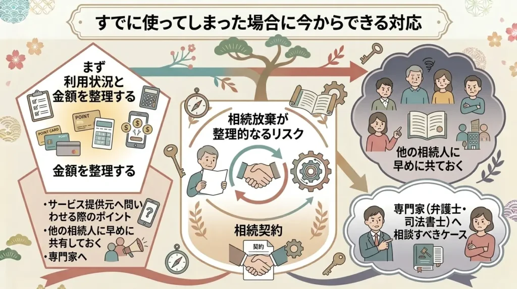 what happens if use points after family has passed away 02