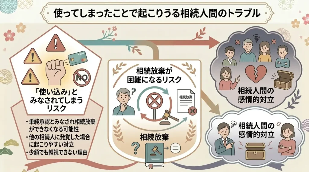 what happens if use points after family has passed away 03