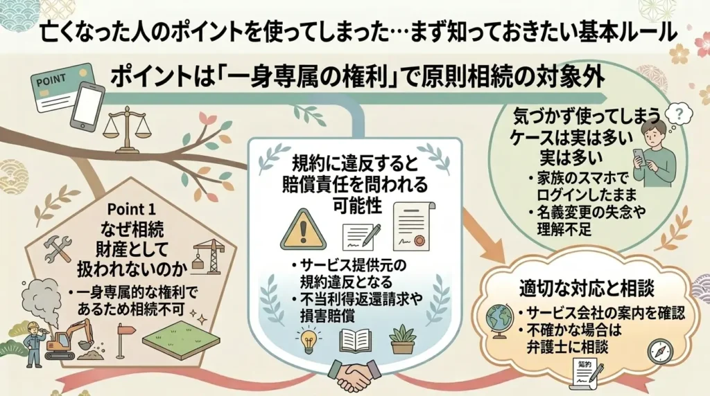 what happens if use points after family has passed away 05
