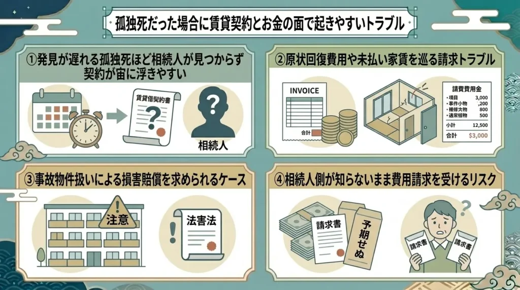 what happens to the lease agreement when someone living alone dies 01