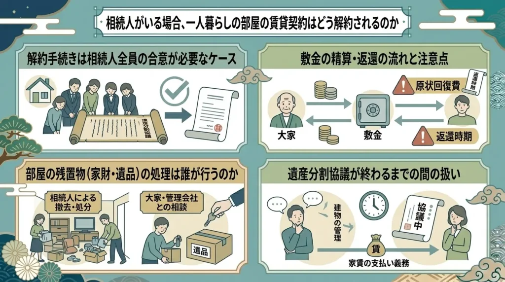 what happens to the lease agreement when someone living alone dies 04