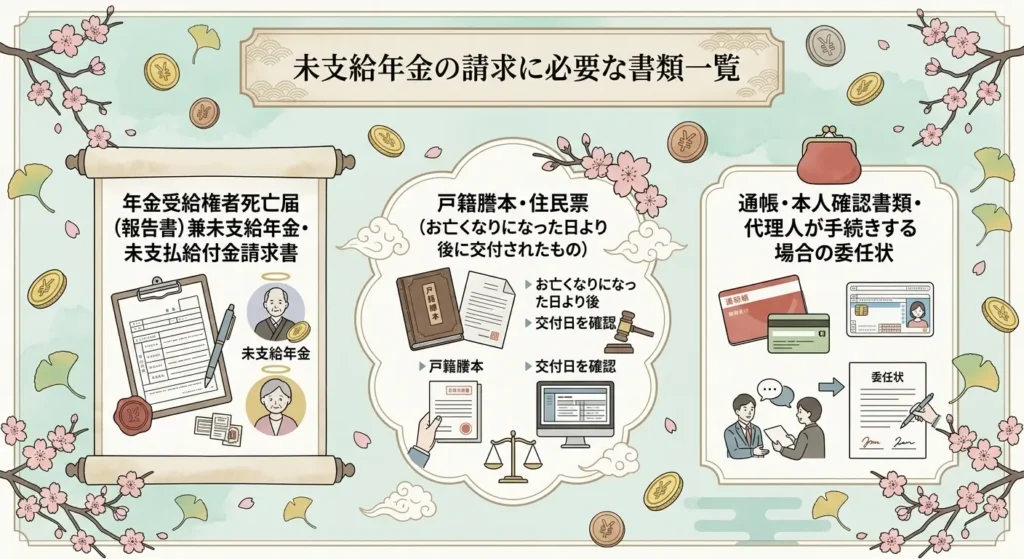 who can claim unpaid pension explanation of the order of acceptance and required documents 04