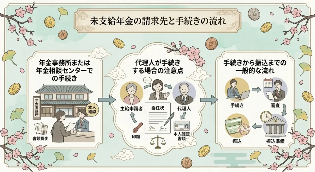 who can claim unpaid pension explanation of the order of acceptance and required documents 05