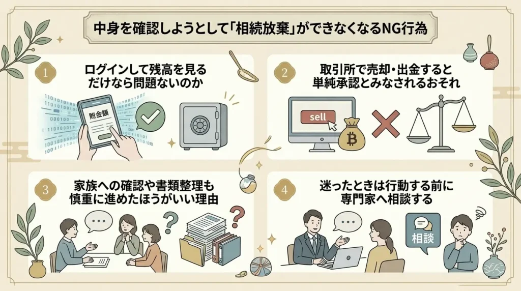 what do when renounce inheritance of cryptocurrency but cannot verify contents 02