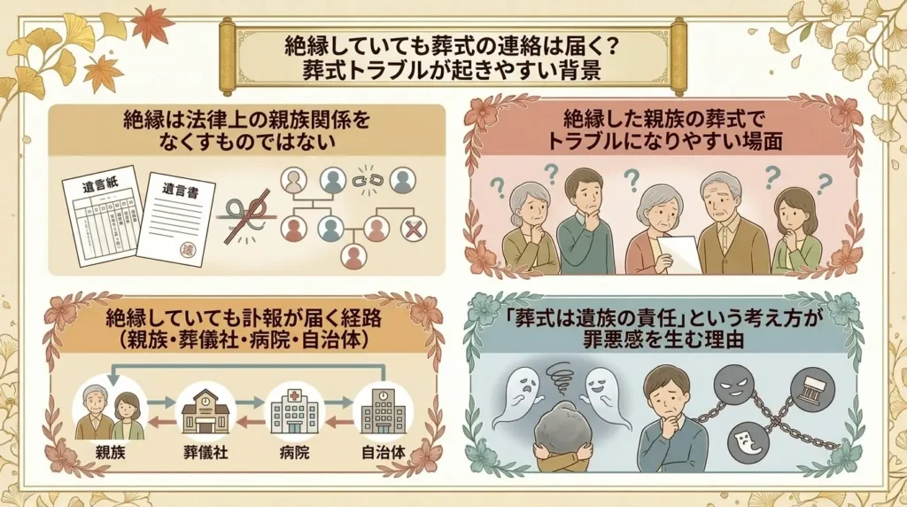 waht happens if estranged parent or sibling passes away 01