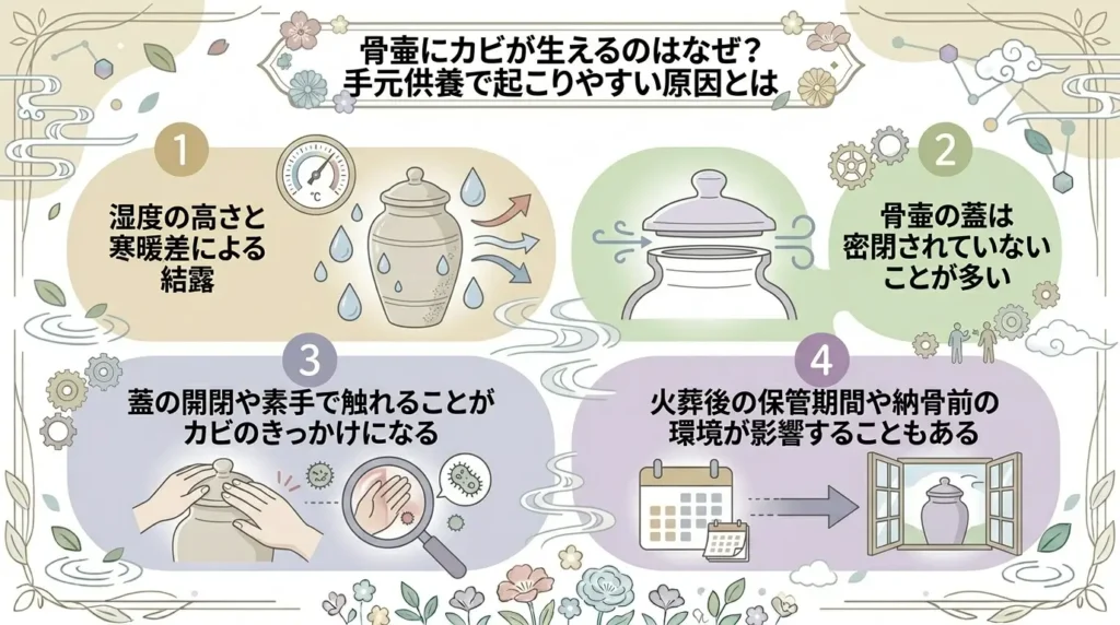 what to do if mold grows on a home memorial urn 03
