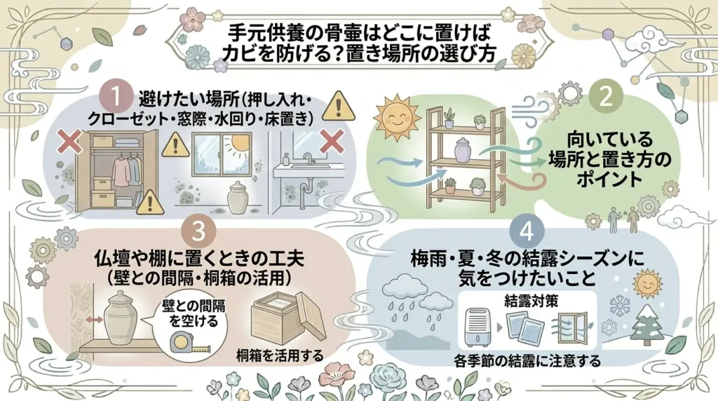what to do if mold grows on a home memorial urn 04