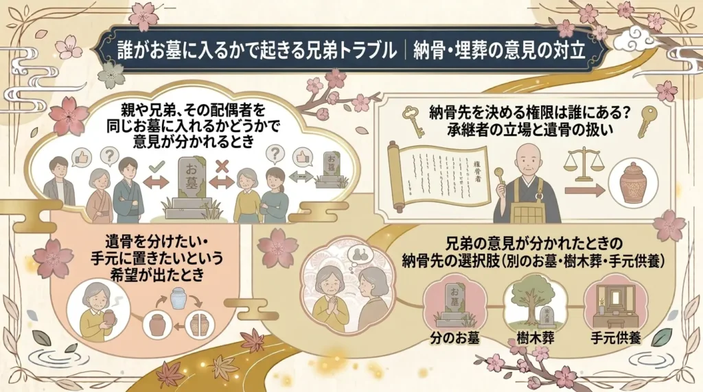 why disputes between siblings arise over graves solutions based on the cause 06